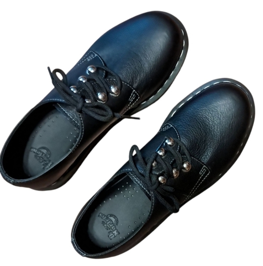 Dr. Martens 1461 Hardware Virginia Leather Shoes Womens 9 (Like New) - Picture 4 of 16